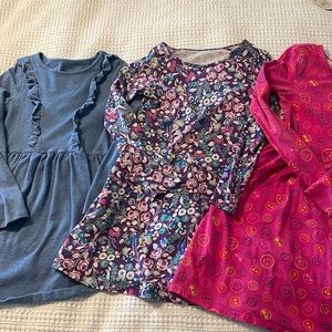 4 piece lands end lot dresses and cardigan